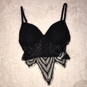 Black Lace front Bralette